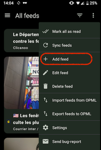 Feeder notifications 1